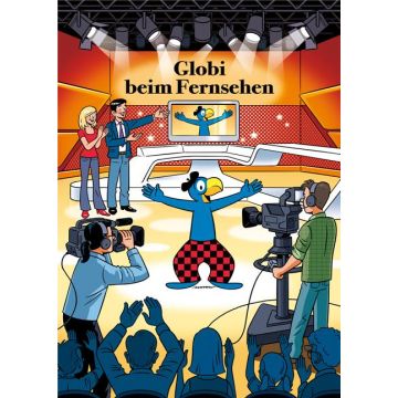Globi beim Fernsehen