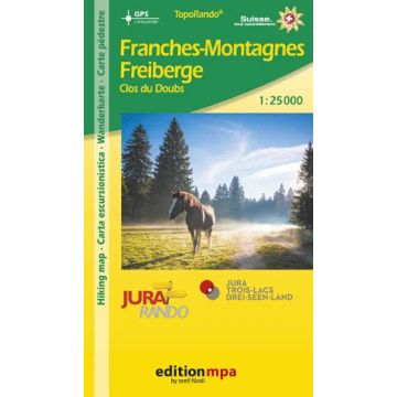 Carte de randonnée Franches-Montagnes Clos du Doubs 1:25 000 / Edition MPA