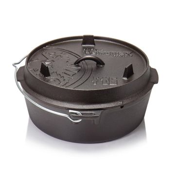 Dutch Oven Feuertopf mit planem Boden