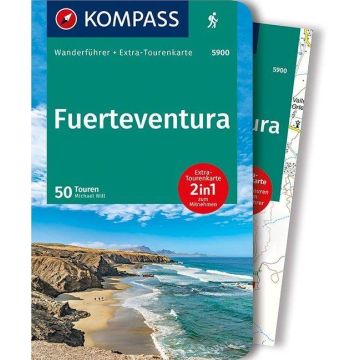 Wanderführer Fuerteventura mit Wanderkarte / Kompass 