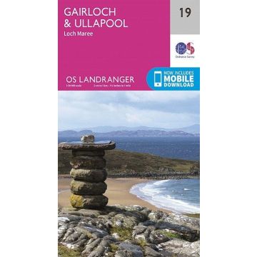 Topografische Karte OS 19 Gairloch & Ullapool 1:50 000 / Landranger Map