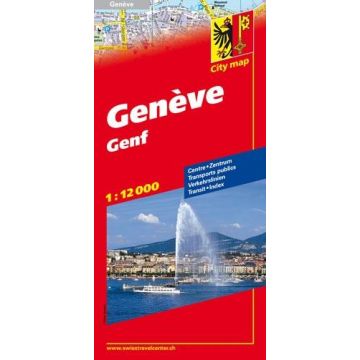 Stadtplan Genf Geneve 1:11 000 / Hallwag