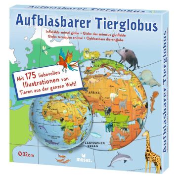 Aufblasbarer Tierglobus / Moses