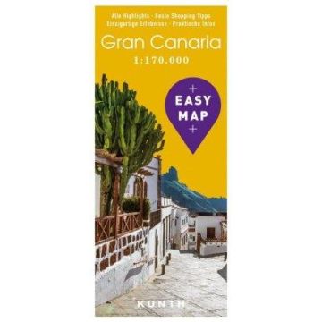 Carte routière Gran Canaria 1:170 000 / Kunth
