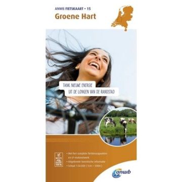 Carte cycliste Groene Hart / ANWB Fietskaart 15 