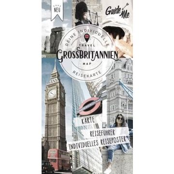 Carte routière Grossbritannien Guide Me (édition allemande) / Hallwag 