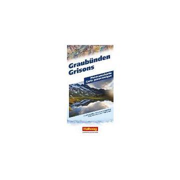 Panoramakarte Graubünden / Hallwag