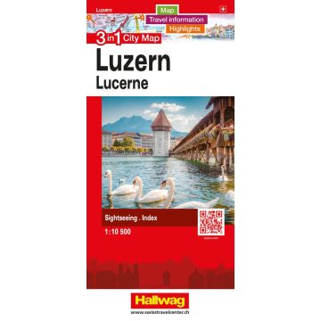 Stadtplan Luzern 3in1 City Map 1:10 500 / Hallwag