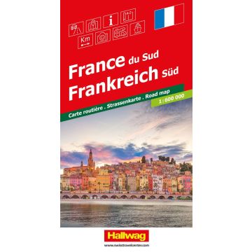 Strassenkarte Frankreich Süd 1:600 000 / Hallwag