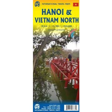 Stadtplan Hanoi 1:15 700 / Strassenkarte Vietnam North 1:920 000 / ITMB