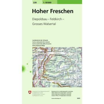 228 Hoher Freschen 1:50 000 / Swisstopo