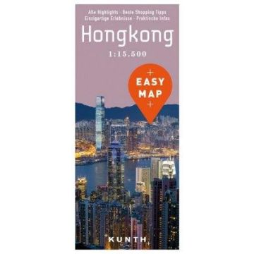 Stadtplan Hongkong 1:15 500 / Kunth
