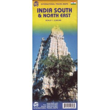 Strassenkarte India South and North East 1:2 300 000 / ITMB