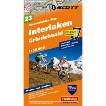 Mountainbike Map 23 Interlaken 1:50 000 / Hallwag