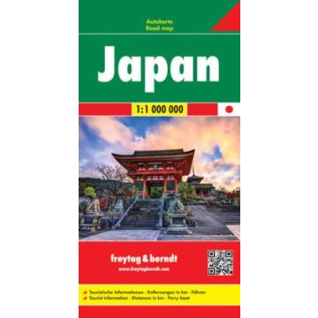 Carte routière Japon 1:1 Mio. / Freytag & Berndt