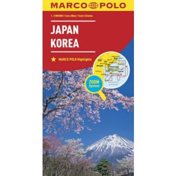Carte routière Japon Corée 1:2 000 000 / Marco Polo