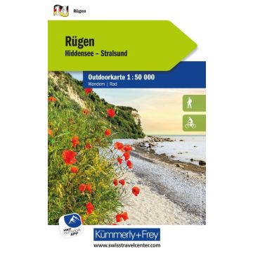 Carte de randonnée Rügen 1:50 000 / Kümmerly & Frey Outdoorkarte 14 