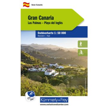 Carte de randonée Gran Canaria 1:50 000 / Kümmerly & Frey Outdoorkarte