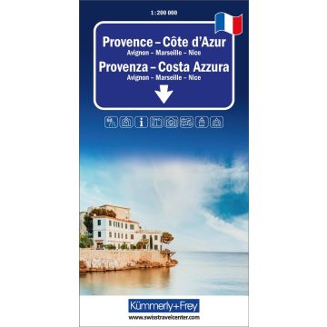 Strassenkarte Provence Côte d'Azur 1:200 000 / Kümmerly & Frey