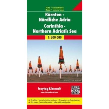 Carte routière Carinthie Adriatique du Nord 1:200 000 / Freytag & Berndt
