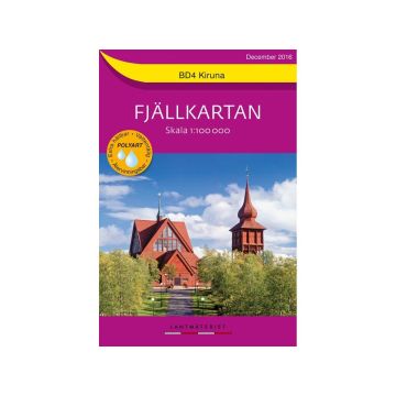 Carte de randonnée Fjällkarta BD 4 Kiruna 1:100 000 / Lantmäteriet