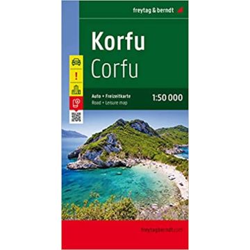 Carte routière Corfou 1:50 000 / Freytag & Berndt