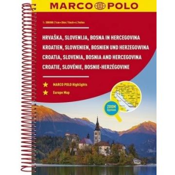 Strassenatlas Kroatien Slowenien Bosnien-Herzegowina 1:300 000 / Marco Polo