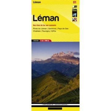 Wanderkarte Leman 1:60 000 / Libris Nr. 01
