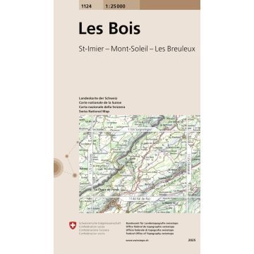 1124 Les Bois 1:25 000 / Swisstopo