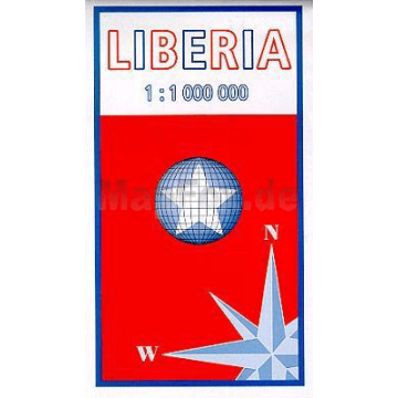 Carte routière Liberia 1:1Mio. / Brandl 