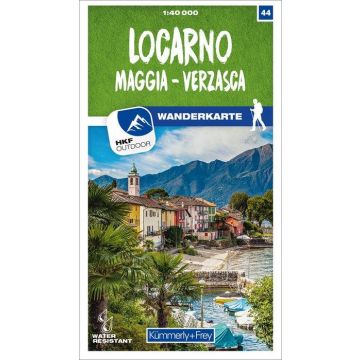 Wanderkarte 44 Locarno - Maggia - Verzasca  1:40 000 / Kümmerly & Frey