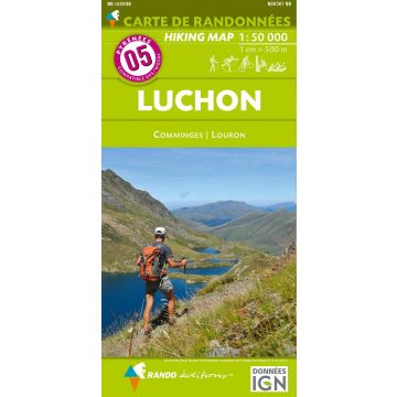Carte de randonnée Pyrénées 5 Luchon 1:50 000 / Rando Edition