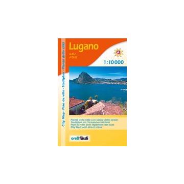 Stadtplan Lugano 1:10 000 / Orell Füssli