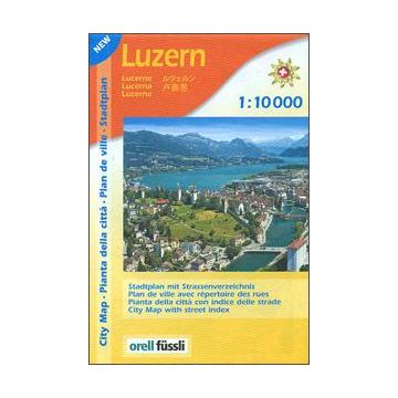 Stadtplan Luzern Zentrum 1:10 000 / Orell Füssli