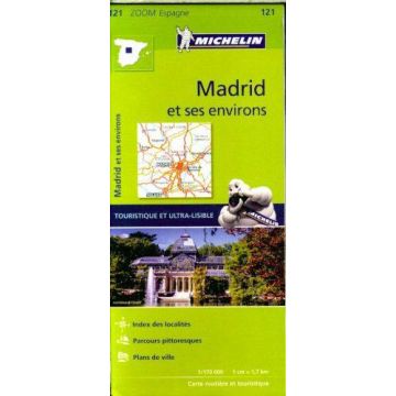 Carte routière Michelin 121 Madrid ses environs 1: 170 000