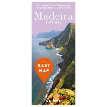 Carte routière Madeira 1:75 000 / Kunth