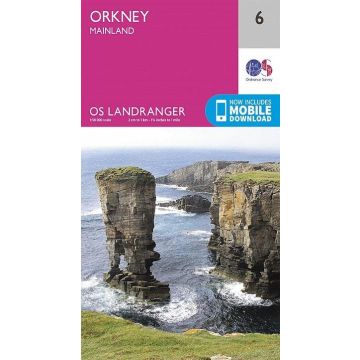 Topografische Karte OS 6 Orkney Mainland 1:50 000 / Landranger Map