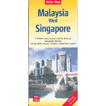 Strassenkarte Malaysia West Singapore 1:1 500 000 / 1:15 000 /  Nelles