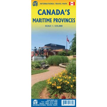 Strassenkarte Canada's Maritime Provinces 1:535 000 / ITMB