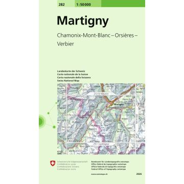 282 Martigny 1:50 000 / Swisstopo
