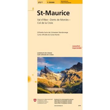 272 T St-Maurice Wanderkarte 1:50 000 
