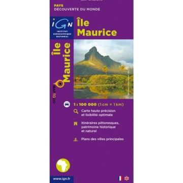 Carte routière Ile Maurice 1:85 000 / IGN