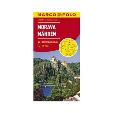Carte routière Tchéquie Moravie 1: 200 000 / Marco Polo