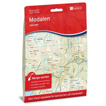 Modalen 1:50 000  Norge Serien 10046 / Nordeca