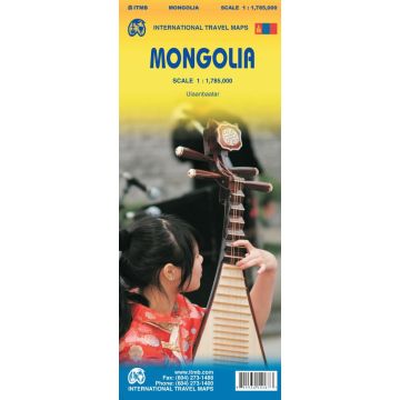 Strassenkarte Mongolia 1:1 800 000 / ITMB