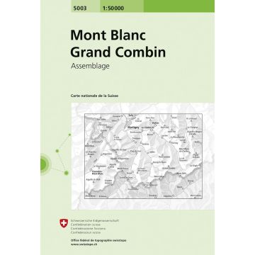 5003 Mont Blanc - Grand Combin 1:50 000 / Swisstopo