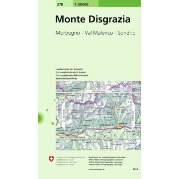 278 Monte Disgrazia 1:50 000 / Swisstopo