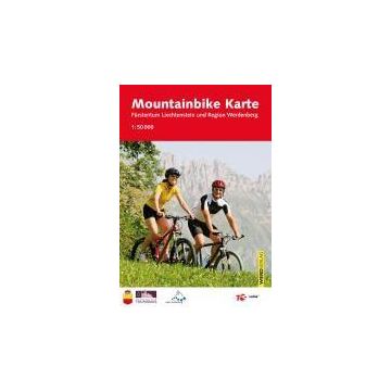 Mountainbikekarte Fürstentum Liechtenstein 1:50 000 /  Weber