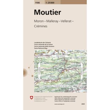 1106 Moutier 1:25 000 / Swisstopo