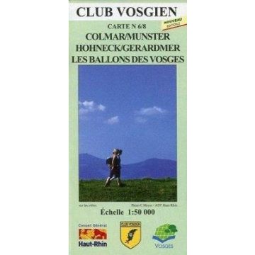 Carte de randonnée Colmar, Munster 1:50 000 / Club Vosgien 6/8 